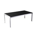 COFFEE TABLE 1200X600MM GLASSCHROME