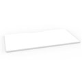 DESK TOP RAPID DELUXE INFINITY SCALLOPED 1500WX750DX25H MM NATURAL WHITE