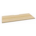 DESK TOP RAPID DELUXE INFINITY SCALLOPED 1800WX750DX25H MM NATURAL OAK