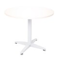 TABLE ROUND RAPID SPAN 900DIAX730HMM WHITE 4 STAR BASE NATURAL WHITE TOP
