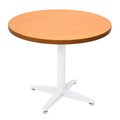 TABLE ROUND RAPID SPAN 900DIAX730HMM WHITE 4 STAR BASE CHERRY TOP