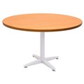TABLE ROUND RAPID SPAN 1200DIAX730HMM WHITE 4 STAR BASE CHERRY TOP