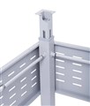 RAPID SPAN ELECTRIC COMPONENT CORNER POLE 100KG LIFTING CAPACITY BRUSHED SILVER