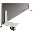 ACCESSORIES RAPID SCREEN FEET WITH CASTOR WHEELS SILVER SET2
