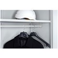 CUPBOARD ACCESSORY SHELF WITH HANGING RAIL GO 910WX450DMM SILVER GREY