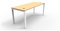 DESK RAPID INFINITY SINGLE SIDED 1200X700MM PROFILE LEG NO SCREEN 1 PERSON BEECH