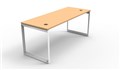 DESK RAPID INFINITY SINGLE SIDED 1800X700MM LOOP LEG NO SCREEN 1 PERSON BEECH