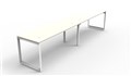 DESK RAPID INFINITY SINGLE SIDED 1800X700MM LOOP LEG NO SCREEN 2 PERSON NATURAL WHITE