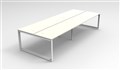 DESK RAPID INFINITY DOUBLE SIDED 1500X700MM LOOP LEG NO SCREEN 4 PERSON NATURAL WHITE