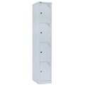 LOCKER 4 DOOR GO 380WX455DX1830HMM SILVER GREY