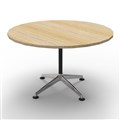 TABLE ROUND RAPID TYPHOON 900DIAX750HMM BLACKCHROME FRAME NATURAL OAK TOP