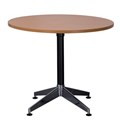TABLE ROUND RAPID TYPHOON 900DIAX750HMM BLACKCHROME FRAME BEECH TOP