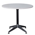 TABLE ROUND RAPID TYPHOON 1200DIAX750HMM BLACKCHROME FRAME NATURAL WHITE TOP