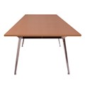 BOARDROOM TABLE RAPID AIR 3200WX1200DX750HMM 2 STAGE POLISHED ALUMINIUM BASE 2 PIECE BEECH TOP