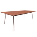 BOARDROOM TABLE RAPID AIR 3200WX1200DX750HMM 2 STAGE POLISHED ALUMINIUM BASE 2 PIECE CHERRY TOP