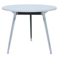 TABLE ROUND RAPID AIR 900DIAX730HMM CHROMEBLACK BASE NATURAL WHITE TOP