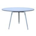 TABLE ROUND RAPID AIR 1200DIAX730HMM CHROMEBLACK BASE NATURAL WHITE TOP