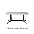 BOARDROOM TABLE FRAME ONLY RAPID TYPHOON 1542WX792DX725HMM SINGLE STAGE BLACK FRAME