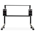 TABLE FRAME ONLY RAPID TYPHOON FLIPTOP SUITS 1500WX750DMM BLACK POWDERCOAT LOCKING CASTORS