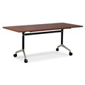 FLIP TOP TABLE RAPID TYPHOON 1500WX750DX750HMM BLACKCHROME FRAME CHERRY TOP