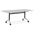 FLIP TOP TABLE RAPID TYPHOON 1800WX750DX750HMM BLACKCHROME FRAME GREY TOP