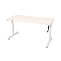 DESK HEIGHT ADJUSTABLE RAPID TRIUMPH 1800WX700DX7151015HMM MANUAL HAND CRANK WHITE FRAME NATURAL WHITE TOP