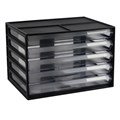 MULTI DRAWER ITALPLAST I 326BLK A4 5 DRAWER BLACK