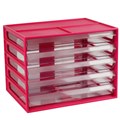 MULTI DRAWER ITALPLAST I 326FWM A4 5 DRAWER WATERMELON