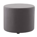 OTTOMAN MARS ROUND 550DIAX450HMM CHARCOAL FABRIC
