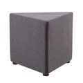 OTTOMAN MARS TRIANGLE 550DX450HMM CHARCOAL FABRIC