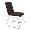 CHAIR VISITORS WFV100 CHROME SLED BASE BLACK FABRIC