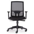CHAIR KAL TASK HIGH BACK WITH ARMS BLACK MESH