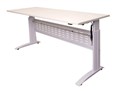 DESK SPAN ELECTRIC HEIGHT ADJUSTABLE 1500WX700DX6851205H MM WHITE FRAME NATURAL WHITE TOP