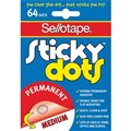 ADHESIVE DOTS SELLOTAPE 990002 PERMANENT PK64