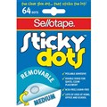 ADHESIVE DOTS SELLOTAPE 990001 REMOVABLE PK64