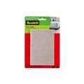 SURFACE PROTECTOR SCOTCH FELT PADS SP840 RECTANGLE 101X152MM BEIGE PK4