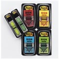 FLAGS POST IT 680SH4VA SIGN HERE ASSTD  12MM ARROWS VALUE PACK