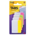 TABS POST IT DURABLE 686PLOY PINK LIME ORANGE  YELLOW PK4