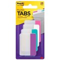 TABS POST IT DURABLE 686PWAV PINK WHITE AQUA  VIOLET PK4