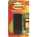 MOUNTING PRODUCTS COMMAND 17206 PICTURE HANGING STRIPS LARGE BLACK PK4