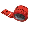 LABEL PACKAGING STYLUS 4025 FRAGILE 75MM X 50M 500ROLL