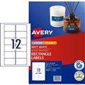 LABEL AVERY LASER L7671 MEDIA VIDEO FACE 762X464MM WHITE 12SHEET