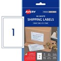 LABEL AVERY LASERINKJET L7175 SHIPPING A6 105X148MM WHITE 1SHEET