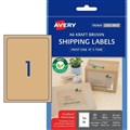 LABEL AVERY LASERINKJET L7176 SHIPPING A6 105X148MM KRAFT 1SHEET