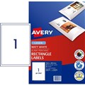 LABEL AVERY LASER MATT PHOTO QUALITY L7167CL 1996X2891MM WHITE 1SHEET