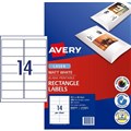 LABEL AVERY LASER MATT PHOTO QUALITY L7163CL 991X381MM WHITE 14SHEET