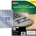 LABEL AVERY LASER L6008 HEAVY DUTY 254X100MM SILVER 189SHEET