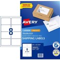 LABEL AVERY LASER L7165 SHIPPING 991X677MM 8SHEET WHITE