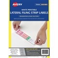LABEL AVERY LASER L7174 FILING LATERAL 42X220MM WHITE 4SHEET