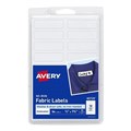 LABEL AVERY 40720 NOIRON CLOTHING 45X13MM WHITE 18SHEET